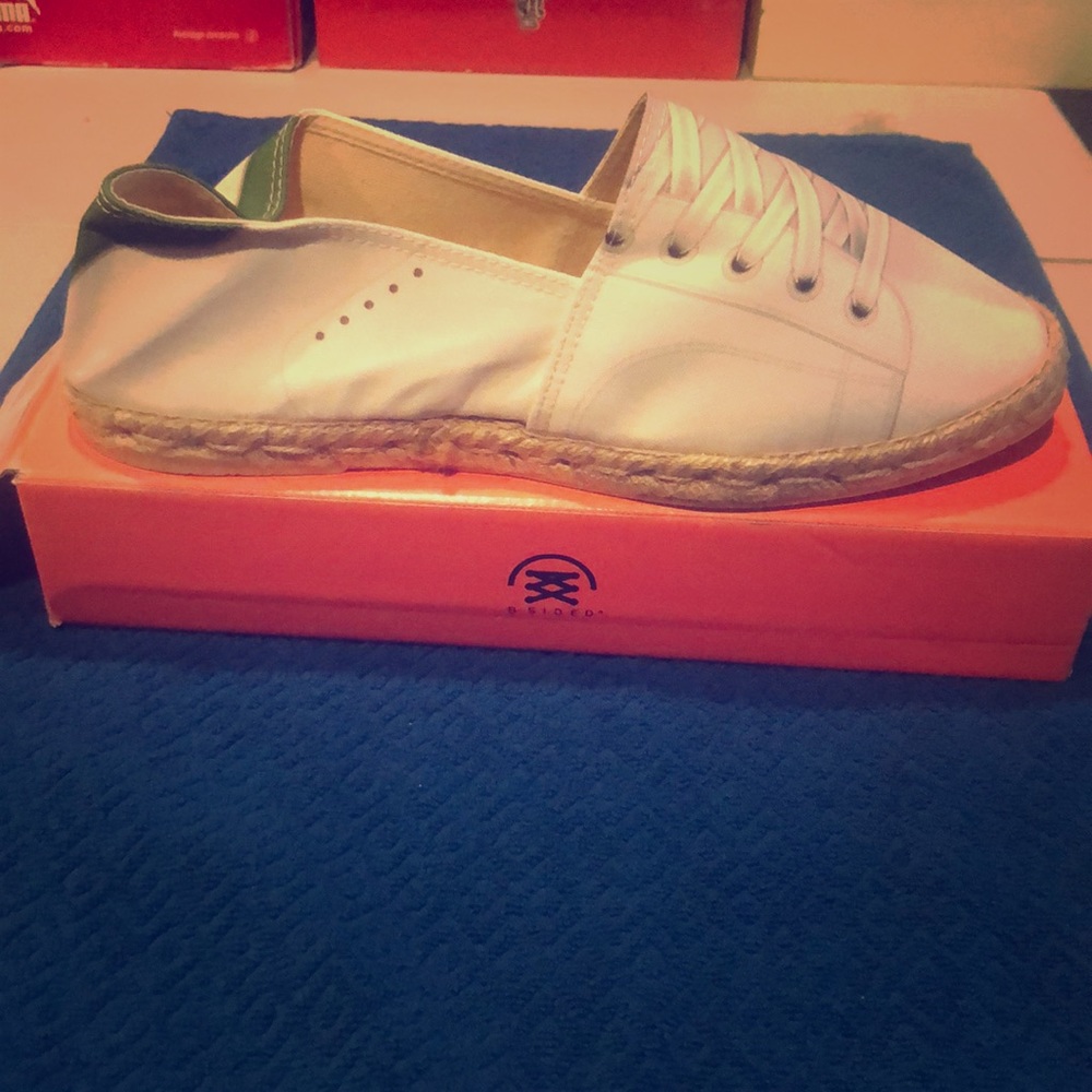 Bsided canvas “sneaker” espadrille